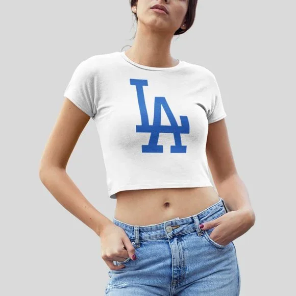 Team Fans | Tops | New Los Angeles Dodgers La Form Fit Crop